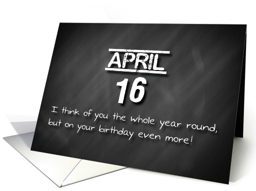 Birthday April 16th card (1168692)