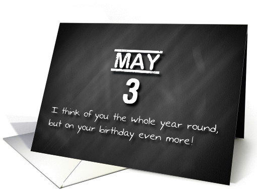 Birthday May 3rd card (1169032)