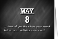 Birthday May 8th