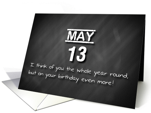 Birthday May 13th card (1169072)