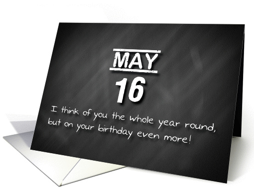 Birthday May 16th card (1169096)