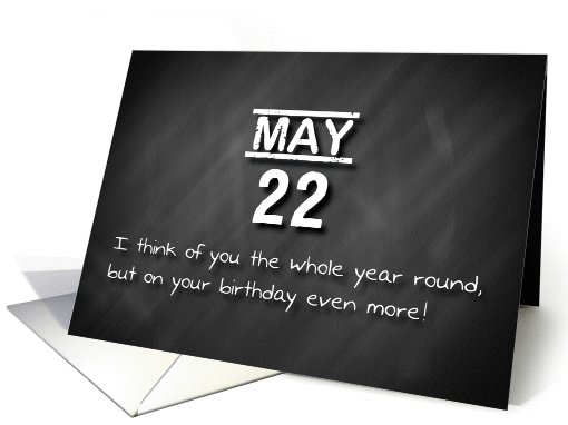 Birthday May 22nd card (1169146)