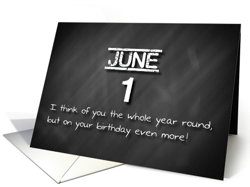 Birthday June 1st card (1169734)