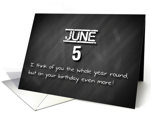 Birthday June 5th card (1169742)