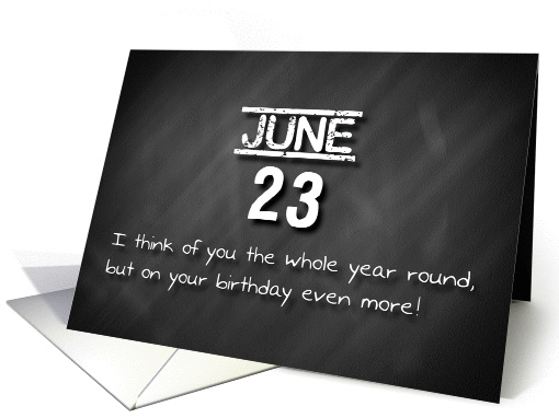 Birthday June 23rd card (1169826)