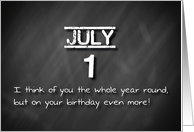 Birthday July 1st