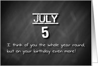 Birthday July 5th