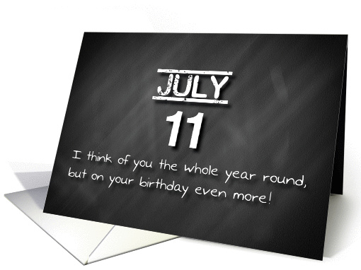 Birthday July 11th card (1169920)