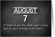Birthday August 7th