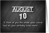 Birthday August 10th