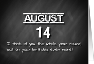 Birthday August 14th