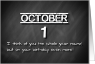 Birthday October 1st