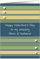 Happy Valentine’s Day Niece and Husband card