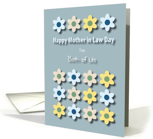 Both of Us Blue Flowers Mother in Law Day card (1176442)
