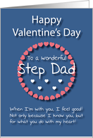 Wonderful Step Dad Blue Valentine’s Day card