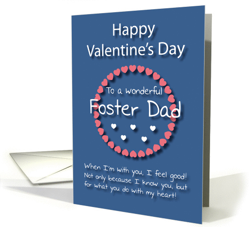 Wonderful Foster Dad Blue Valentine's Day card (1177240)