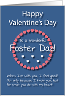 Wonderful Foster Dad Blue Valentine’s Day card