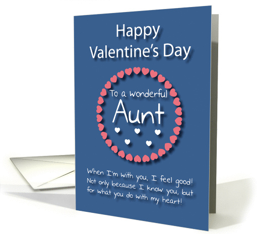 Wonderful Aunt Blue Valentine's Day card (1177250)