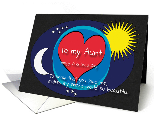 Aunt Night Day World Beautiful Valentine card (1179386)