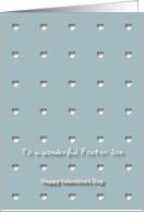 Hearts Wonderful Foster Son Valentine’s Day card