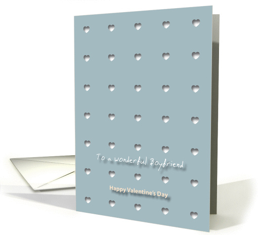 Hearts Wonderful Boyfriend Valentine's Day card (1185306)