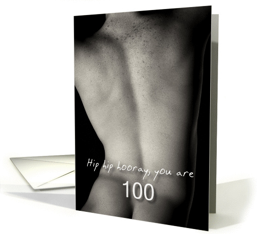 100th Sexy Hip Hooray Birthday Boy card (1228022)