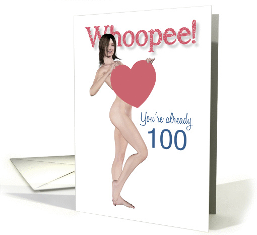 100th Whoopee Sexy Pin Up Birthday card (1233204)