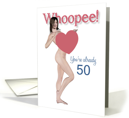 50th Whoopee Sexy Pin Up Birthday card (1233230)