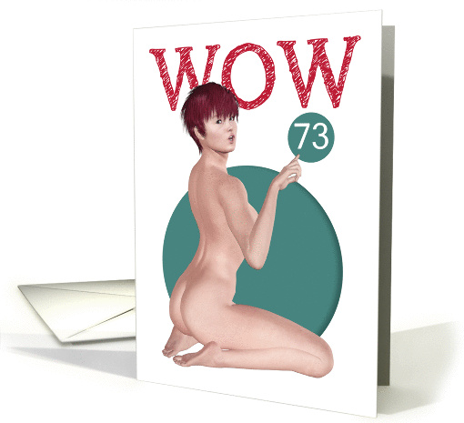 73rd Wow Sexy Pin Up Birthday card (1238554)