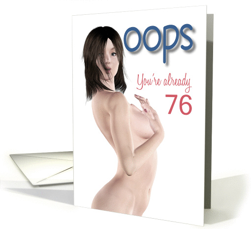 76th Oops Sexy Pin Up Birthday card (1239910)