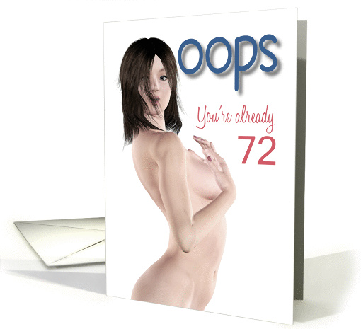 72nd Oops Sexy Pin Up Birthday card (1239916)