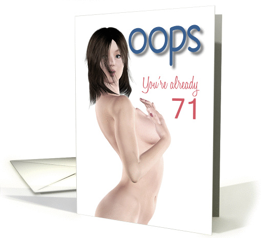 71st Oops Sexy Pin Up Birthday card (1239918)