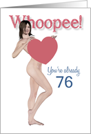 76th Whoopee Sexy Pin Up Birthday card