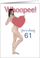 61st Whoopee Sexy Pin Up Birthday card