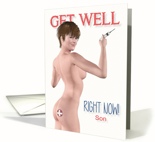 Naughty Get Well for Son card (1244754)