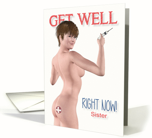 Naughty Get Well for Sister card (1244756)