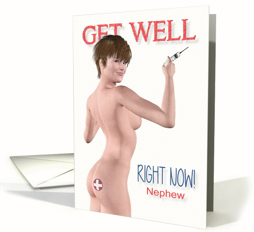 Naughty Get Well for Nephew card (1244768)