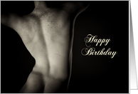 Sexy Man Back Birthday card