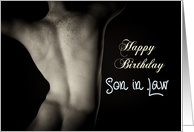 Sexy Man Back for Son in Law Birthday card