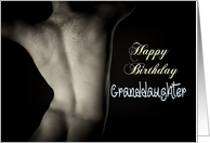 Sexy Man Back for Granddaughter Birthday card