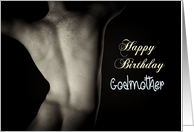 Sexy Man Back for Godmother Birthday card