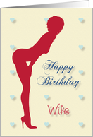 Sexy Pin Up Birthday for Wife card