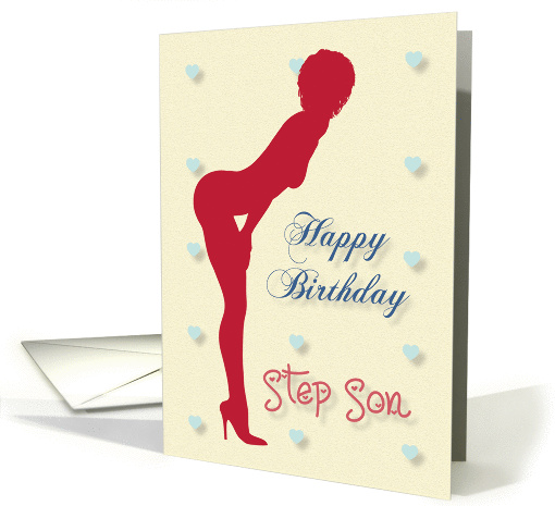 Sexy Pin Up Birthday for Step Son card (1257464)