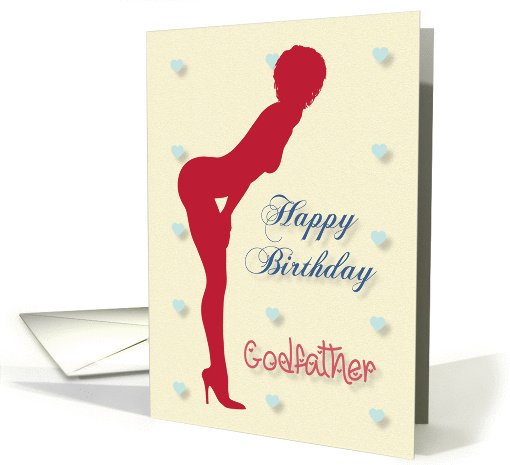 Sexy Pin Up Birthday for Godfather card (1257570)