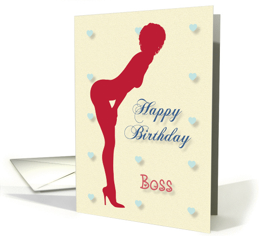 Sexy Pin Up Birthday for Boss card (1257872)
