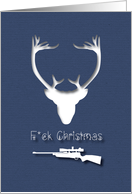 Reindeers do not like Christmas Humor card