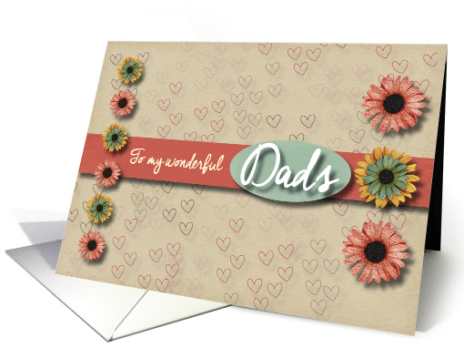 Flowers and hearts Valentine for Dads card (1324420)