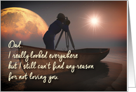 Dad Fantasy Looking Everywhere Moon Stars Father’s Day card