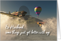 Ex Husband Fantasy Old Airplanes Birthday card