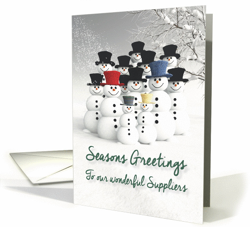 Suppliers Seasons Greetings from all of us Fantasy Team... (1394560)